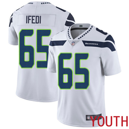 Seattle Seahawks Limited White Youth Germain Ifedi Road Jersey NFL Football #65 Vapor Untouchable
